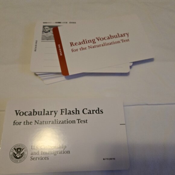 USCIS Vocabulary Flash Cards for the Naturalization Test – Official Study Set - Picture 4 of 4